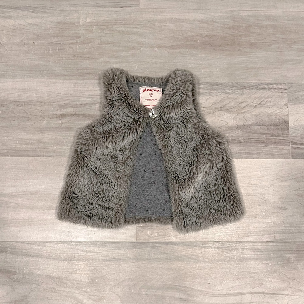Faux Fur Toddler Vest
